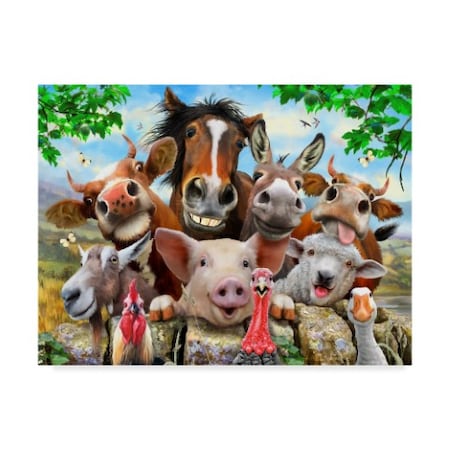 Trademark Fine Art Howard Robinson 'Happy Farm' Canvas Art, 14x19 ALI23982-C1419GG